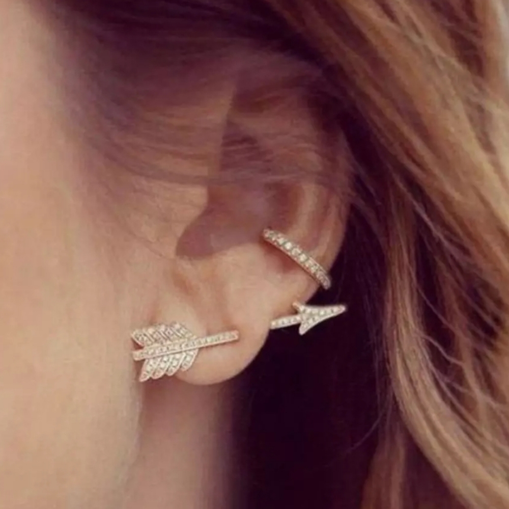 *Marlee* Silver Arrow Earring - Picture 3 of 5